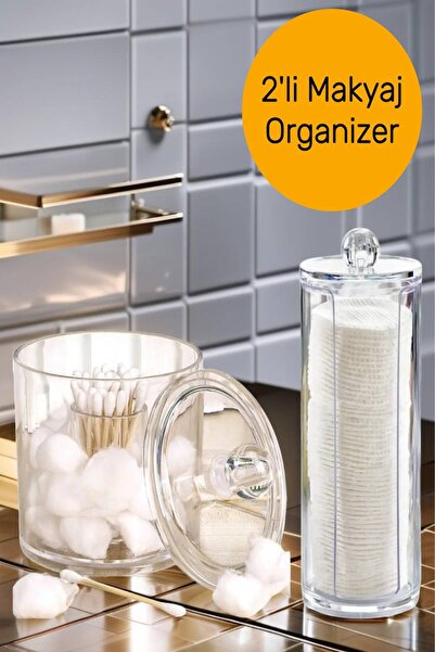 2-Piece Makeup Organizer & Bathroom Organizer