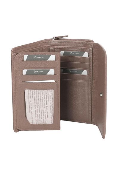 Grande Genuine Leather Women's Wallet Dusty Rose 2725