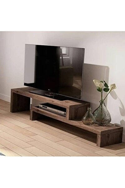 HaleVia Doğal Ahşap Tv Ünitesi Ahşap Yaşam Ünitesi
