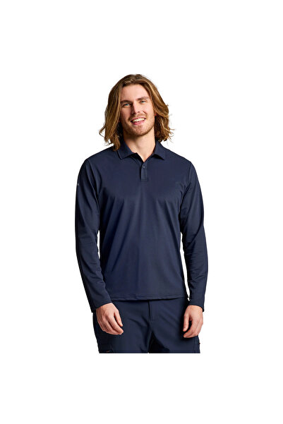 Slam Tech Pique Polo Ls Erkek Mavi Tişört ERKEK T-SHIRT A108005S01