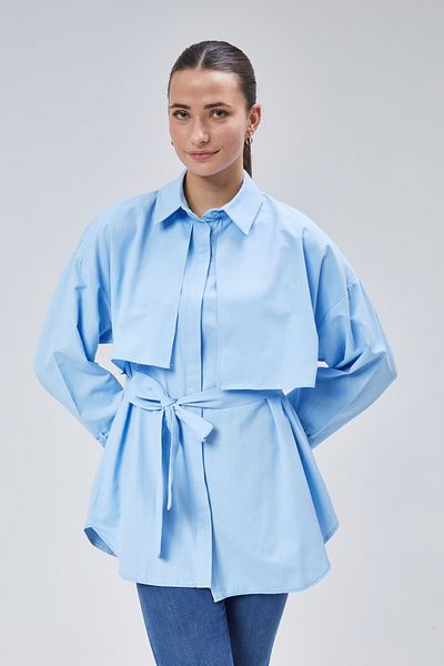 lurex moda Cămașă cu halat și curea