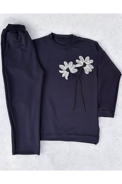 FADME TEKSTİL Scuba Daisy Detailed Double Suit