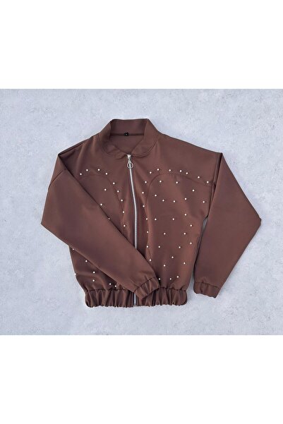 FADME TEKSTİL DOUBLE KUMAŞ FERMUARLI İNCİ DETAYLI ÇEKET