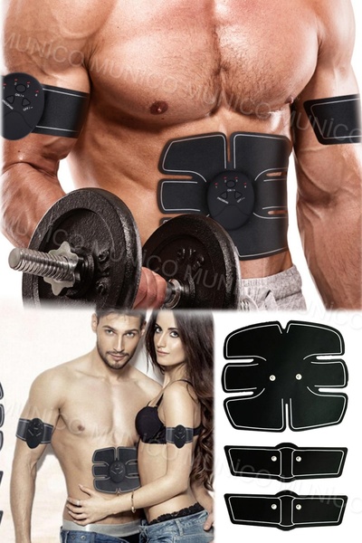 Munico Karın Kas Stimülatörü Eğitmen EMS Abs Kablosuz Bacak Kol Göbek Egzersi...