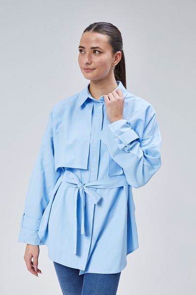 lurex moda Cămașă cu halat și curea