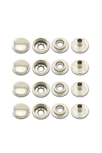 ipekbazaar Metal Çıtçıt 61 -15 mm, [25 Takım]