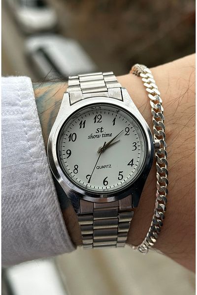 Show Time Steel Men's Wristwatch