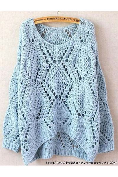 Handmade Pulover lung pentru femei, cu o formă lejeră
