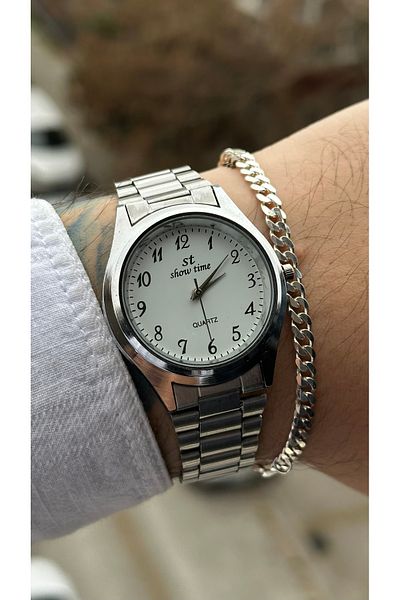 Show Time Steel Men's Wristwatch