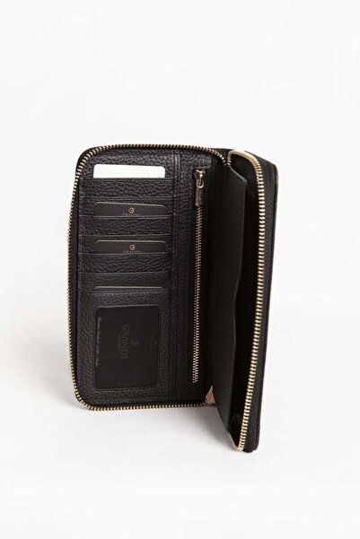 Grande Black Genuine Leather Hand Portfolio Bag - 2799