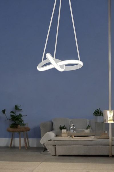 neeko Bonna White Modern Led Pendant Chandelier |   6500K White Light