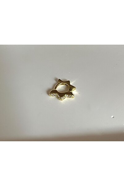 Yıldız Zirkon Taşlı Piercing