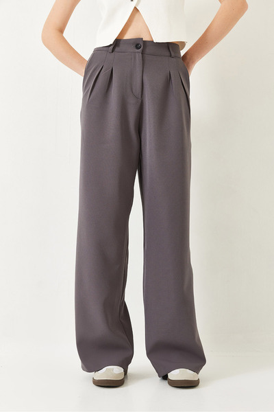 Bianco Lucci Női széles szárú férfias szőtt nadrág 60271019