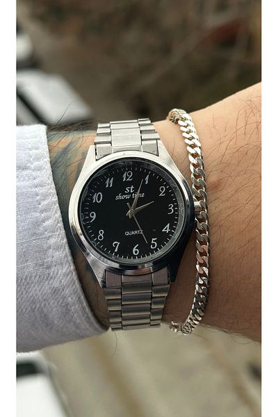 Show Time Steel Men's Wristwatch
