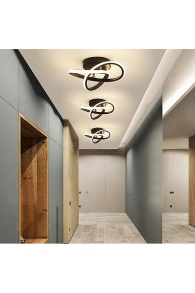 neeko Modern LED Plafonyer, Gün Işığı, Siyah Kasa, Şık ve Enerji Tasarruflu Aydınlatma