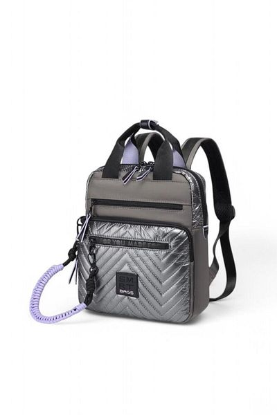 SMART BAGS Gray-Lilac Women's Backpack Smb3250