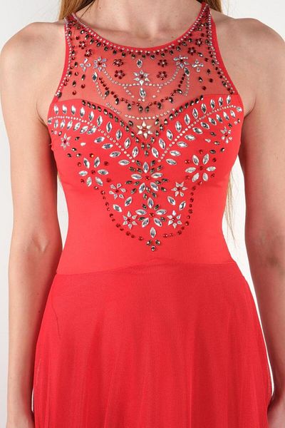 OTAKU Rochie transparentă brodata
