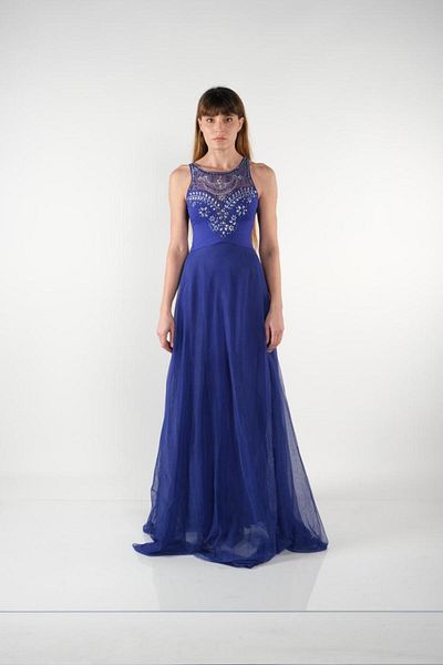 OTAKU Rochie transparentă brodata