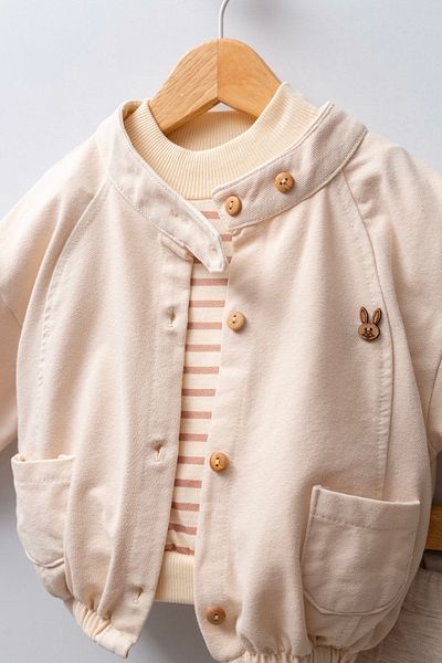 Noy Noy Baby Boy Linen 3-Piece Cotton Set