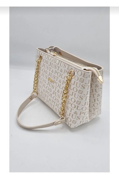 Just Polo حقيبة يد وكتف نسائية مكونة من 4 أقسام