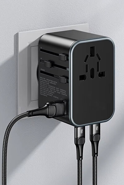 The Wlue 25w Evrensel Seyahat Şarj Adaptörü Fiş Priz Dönüştürücü /1xusb/2xtyp...