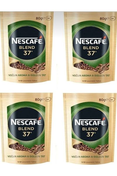 Nescafe Blend 37 Economical Pack of 4 with Menengic Coffee Gift