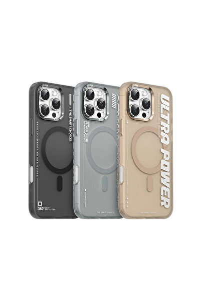 Green Lion جراب Ultra Magsafe لهاتف iPhone 16 Pro - تيتانيوم طبيعي