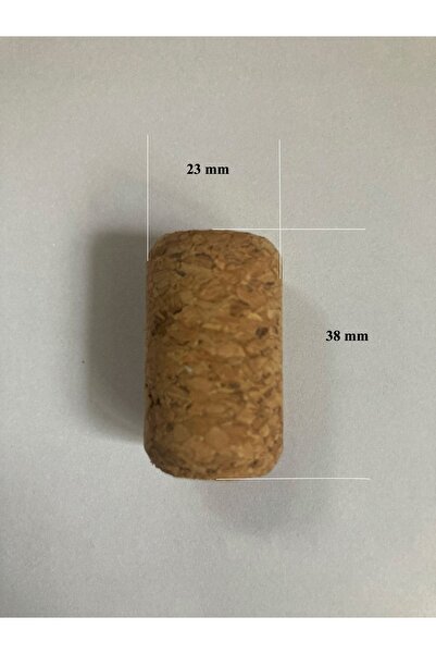 Mantar Aglomere Şarap Şişesi Mantar Tıpası 38*23 Şarap Mantarı 50 Adet