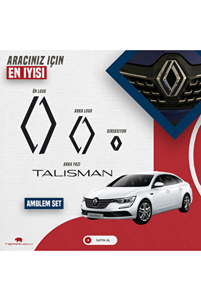 TEARNOW Talisman (2015-2024) Yeni Tarz Amblem Kaplama Sticker - Piano Black, ...