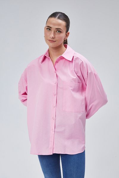 lurex moda Πουκάμισο μεγάλου μεγέθους με μία τσέπη