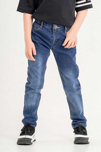 Gold Class Kidswear Zippered Blue Boy's Trousers