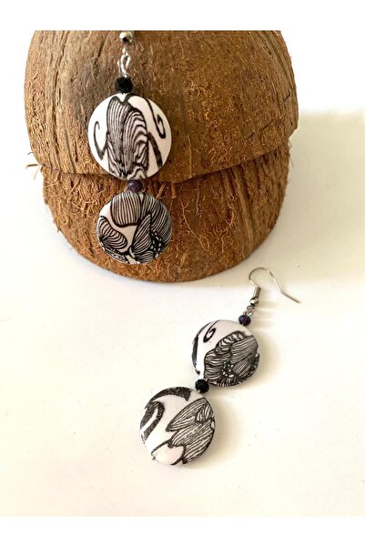 canan dizayn Bohem Patterned Hawai Earrings