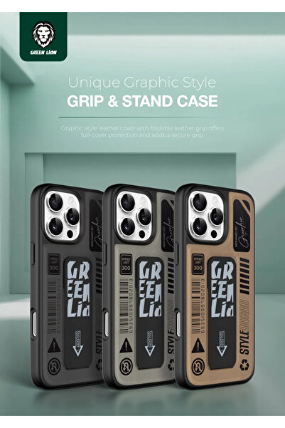 Green Lion جراب Grip Pro Magsafe لهاتف iPhone 16 Pro Desert