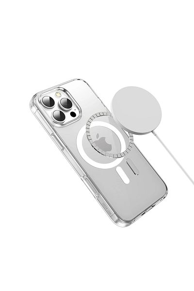 Green Lion جراب Magsafe Crystal Clear لهاتف iPhone 16 6.1 - شفاف