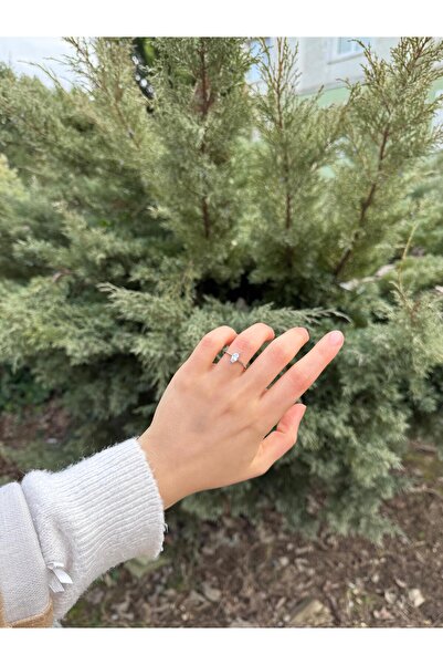 KARSU Gümüş Yüzük Markiz Taşlı Minimal 925 Ayar Gümüş Yüzük