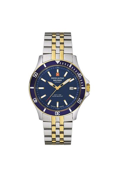 Swiss Alpine Military Mens Watch 7022.1145, Quartz, 42mm, 10atm
