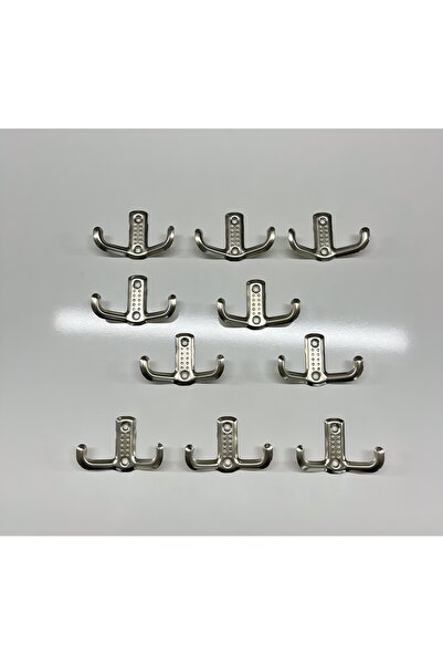 Sef moda 10’lu Noktalı Krom Elbise , Portmanto Askısı Metal