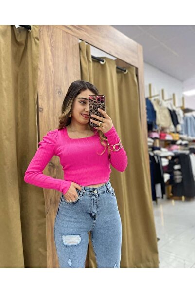 Butik Lazerli yırtıklı kadın momjeans