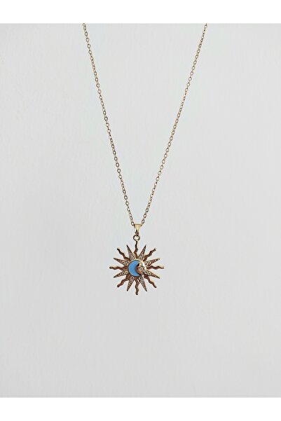 Alexis Carrel Ay ve Yıldız Detaylı Güneş Kolye