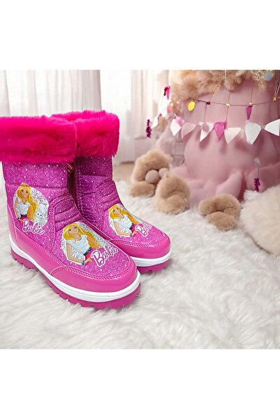 PATİK BEBE Kız Çocuk figürlü içi kürklü fermuarlı kar botu