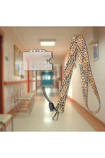 YİĞİTBAŞI LEOPARKALP Desen Boyun İpi Ve Telefon Askısı Okul ,hastane , BOYUN ...