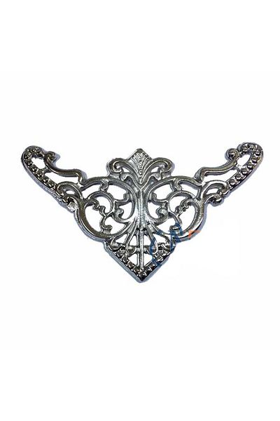 Easy Tedarik Decorative Corner Ornament, Corner Holder - Large, 31x55mm, Nickel, 100 Pieces