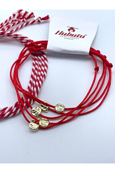 Concept HuBuTU Marteniçka Hediyelik Kartlı Jelatinli Dilek ve Şans Bilekliği ...