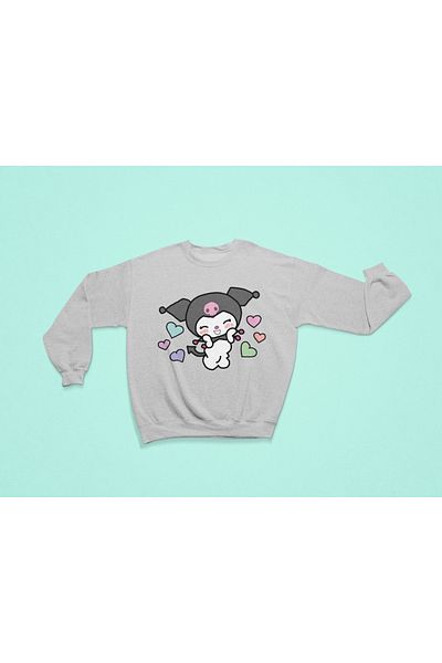 MAGORS SWEATSHIRT GÂTUL BICICLETI IMPRIMAT KUROMI - DOUĂ ARTICOLE UN PRET