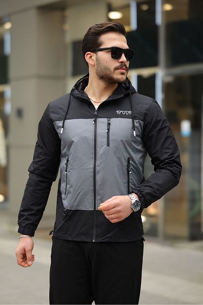 FLUEND MODA Men's Water and Windproof Seasonal Coat Jacket