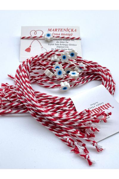 Concept HuBuTU 30Pcs Traditional Martenish Wish and Luck Mart Lanyard Bracelet Set