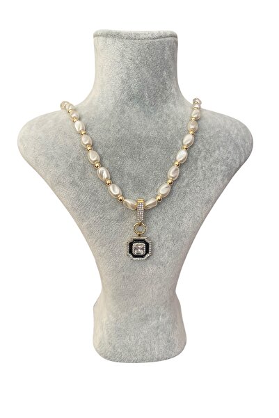 Asteria Jewelry Ema Charm İnci Kolye