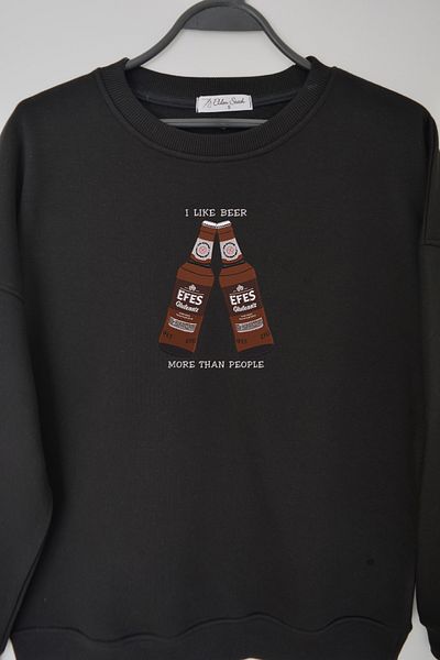 EldenStitch Hanorac oversize unisex brodat fără gluten Efes