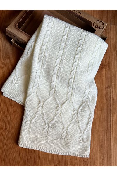 Bursa Trikomer Newborn Knitwear Soft Air Permeable Baby Blanket