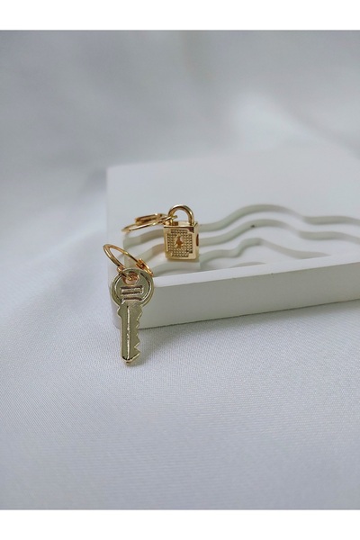 Alexis Carrel Aşkın Anahtarı Sevgililer Günü Hediyesi, Anahtar Kilit Küpe